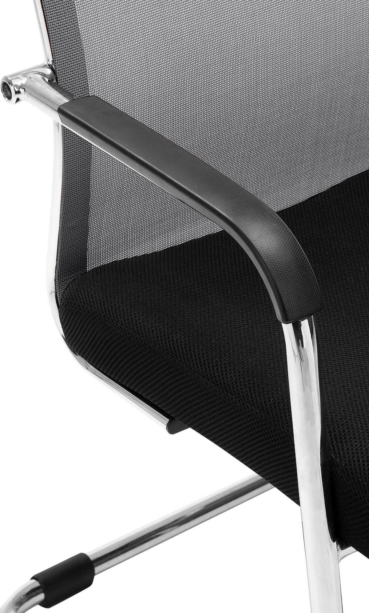 SCHWINGSTUHL Lederlook grau - Grau, Textil/Metall (54/107/65cm) - CLP