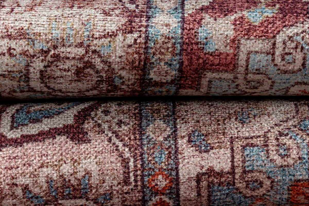 TEPPICH DUBAI rot vintage 90/150 cm - Rot, Textil (90/150cm) - Tapiso