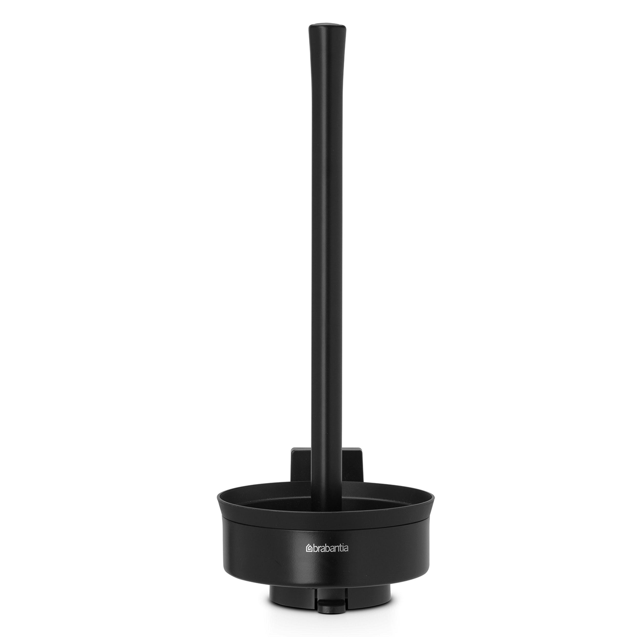 TOILETTENROLLEN-SPENDER De Luxe für 3 Rollen, Edelstahl Schwarz - Schwarz, Metall (19.1/34.7/41cm) - Brabantia