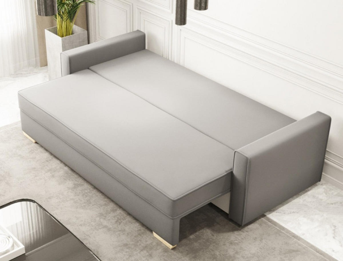 SOFA Senfgelb MARO Mit Schlaffunktion - Gelb, Textil (217/92/85cm) - Sepro Meble