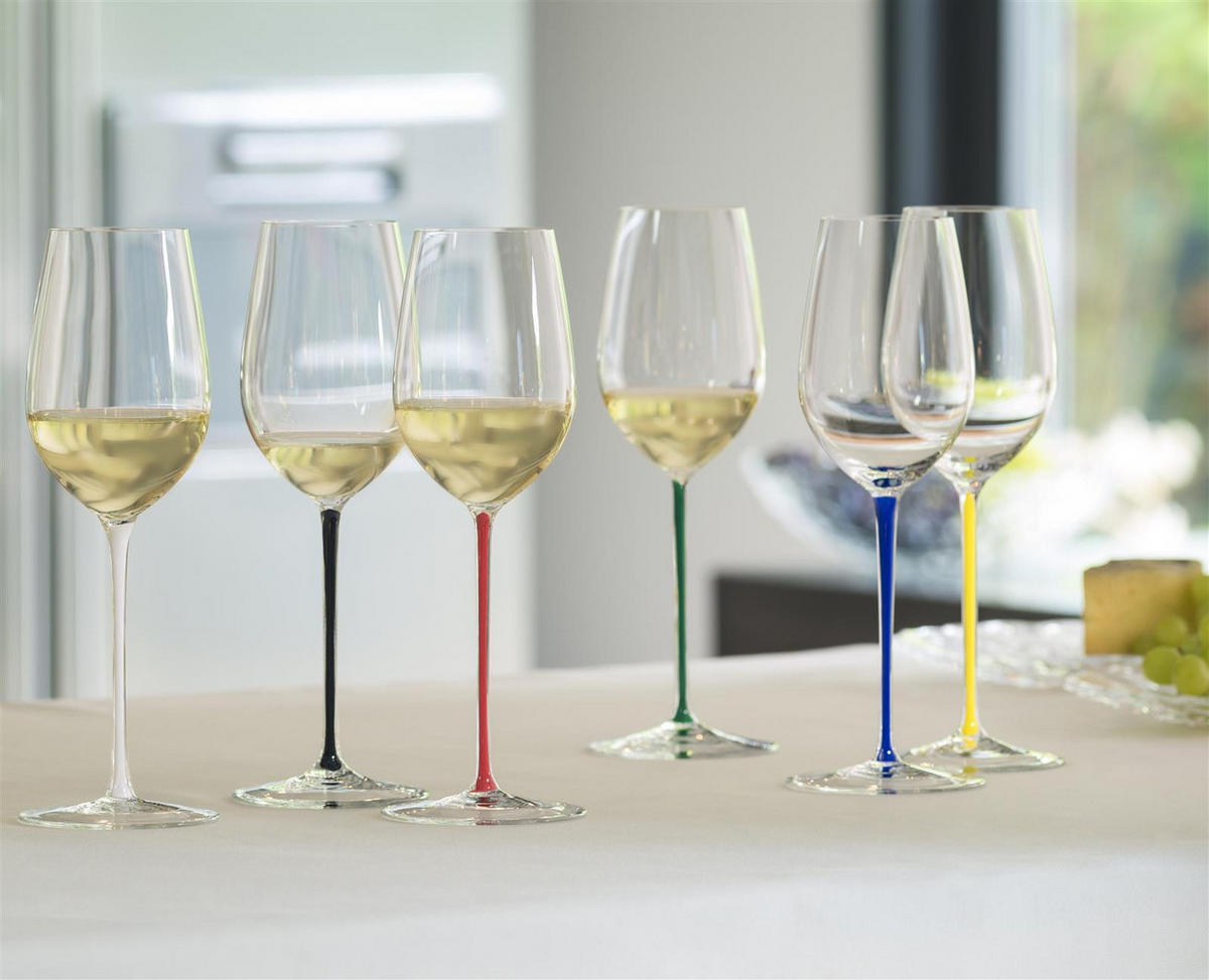 RIESLING/ZINFANDEL WEINGLAS Fatto A Mano Dunkelblau 125 ml - Dunkelblau, Glas (0.125L) - Riedel