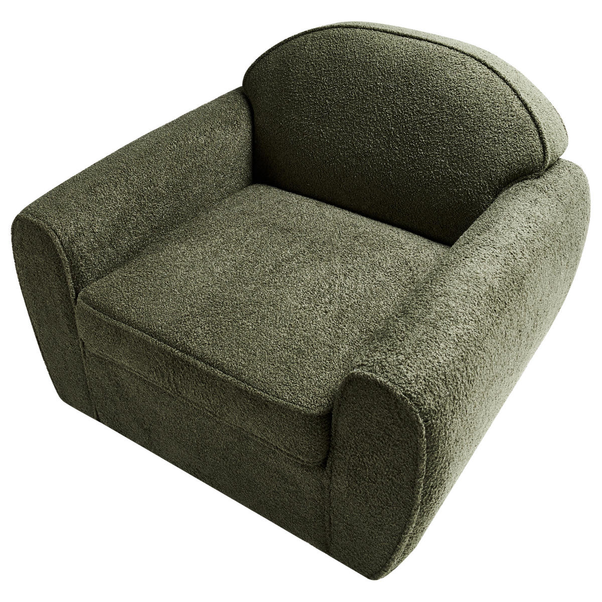 SESSEL Dunkelgrün Ellede - Dunkelgrün, Textil (93/73/90cm) - Beliani