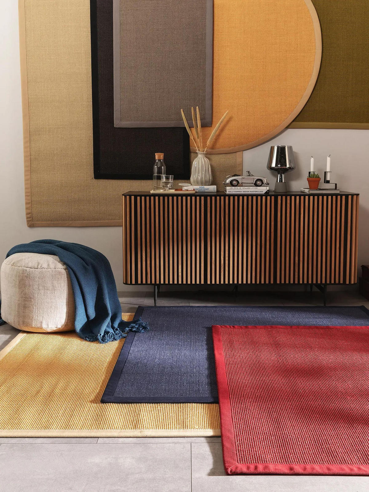 SISALTEPPICH Sana Blau 160x230 cm - Blau, Textil (160/230cm) - benuta Nest