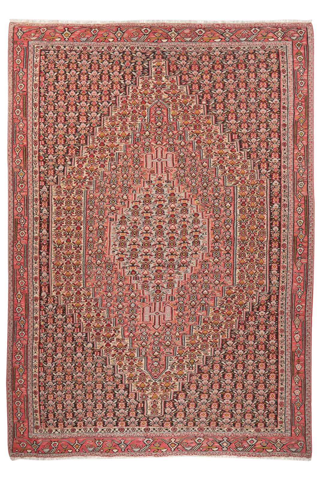 Looma Kelim-Teppich Mehrfarbig, Rot 242x340 cm