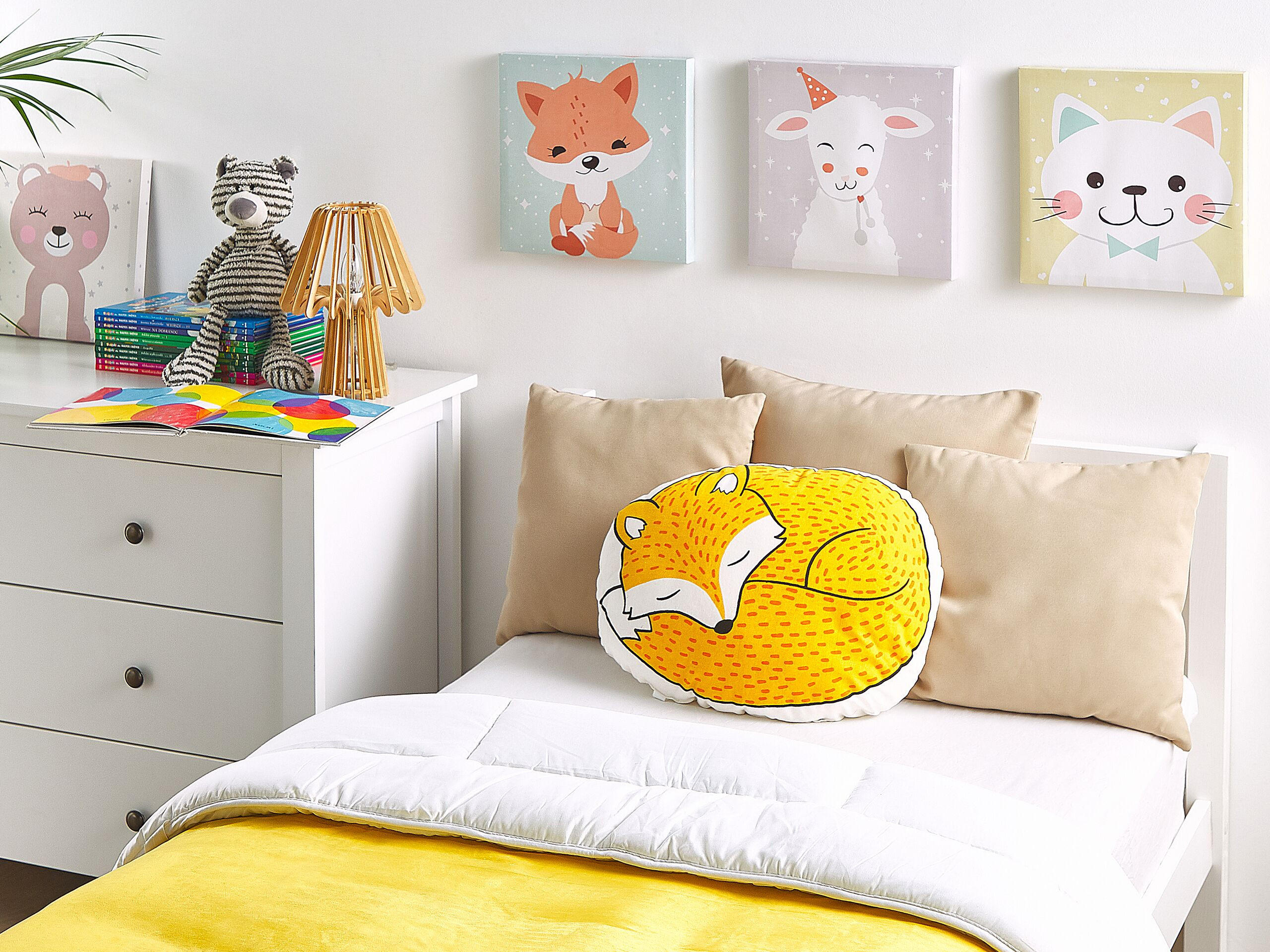 DEKOKISSEN Gelb 40/50 cm Dhanbad - Gelb, Naturmaterialen/Textil (40/50cm) - Beliani