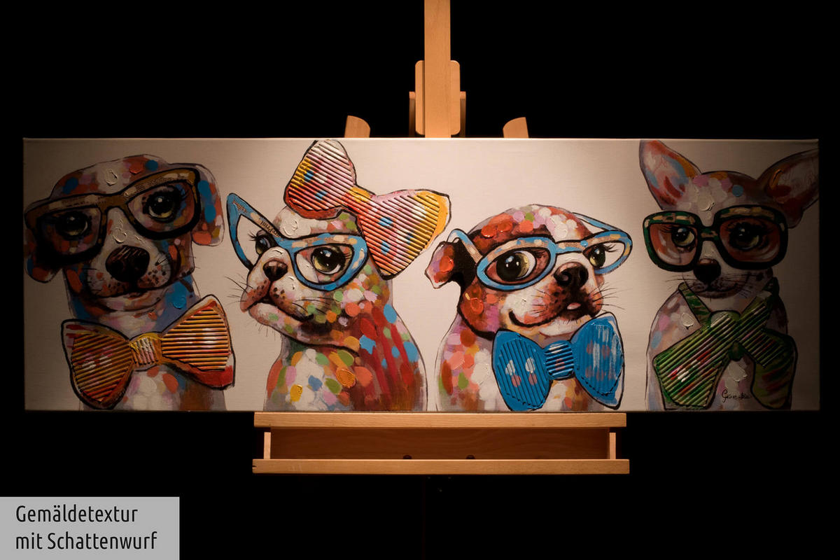 ACRYLBILD HANDGEMALT 120/40 cm - Multicolor, Holz/Textil (120/40cm) - KUNSTLOFT
