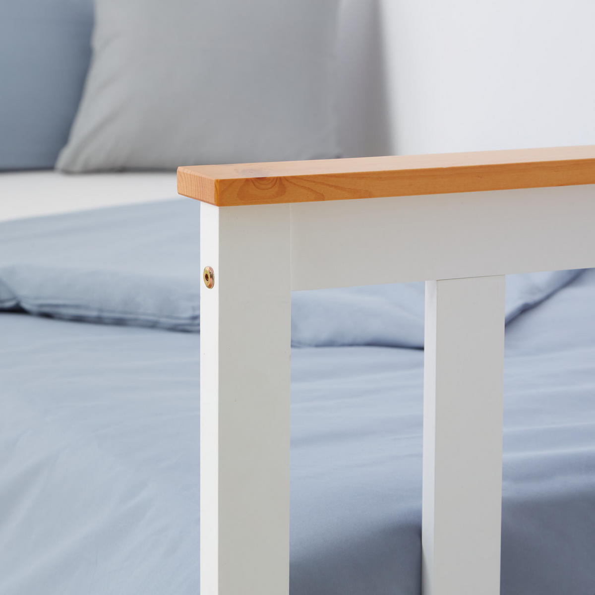 HOLZBETT Kinderbett 90/200 cm weiß - Weiß, Holz (90/200cm) - Homestyle4u