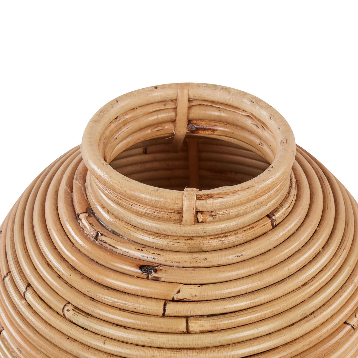DEKOVASE Rattan natürlich Elatia - Naturfarben, Naturmaterialien (50cm) - Beliani
