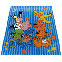 KINDERTEPPICH 160/230 LIEBEN SIEBEN 734 - Blau, Kunststoff (160/230cm)
