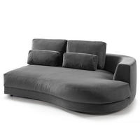 MODULLONGCHAIR - Grau, Textil (194/80/145cm) - home24