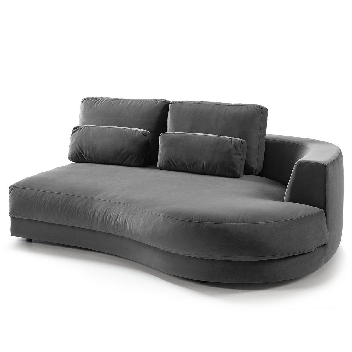 MODULLONGCHAIR - Grau, Textil (194/80/145cm) - home24