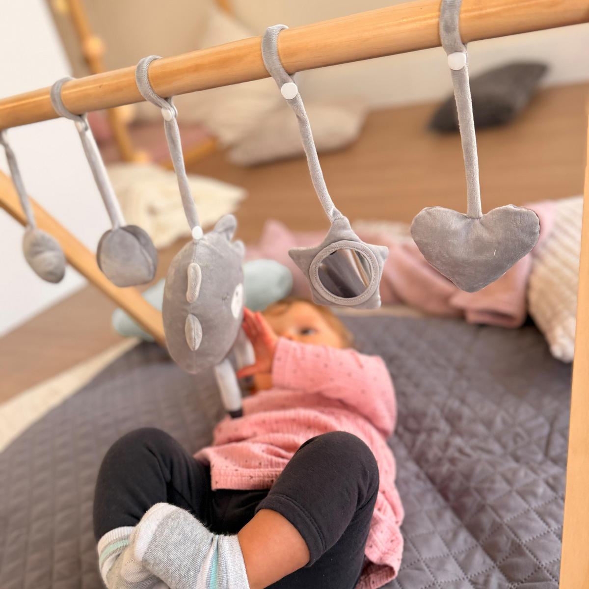 SPIELTRAPEZ Montessori - Naturfarben, Holz (70/52/50.5cm) - Roba