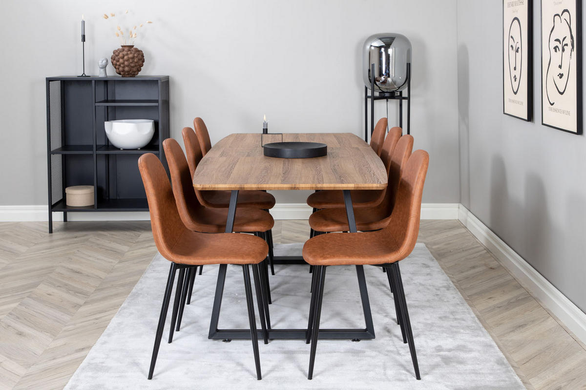 TISCHGRUPPE Braun - Braun, Holzwerkstoff (85/75/160cm) - ebuy24