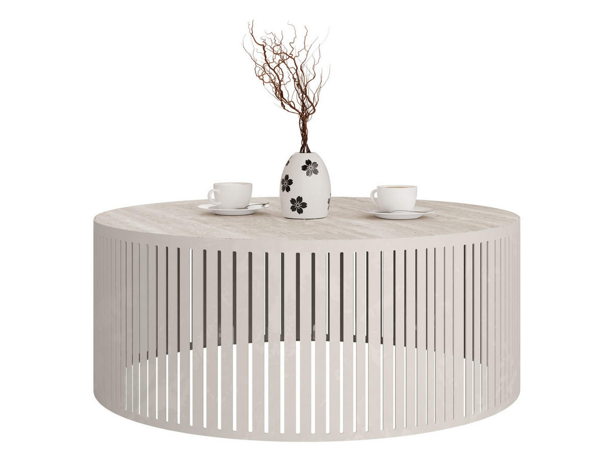 COUCHTISCH Velede - Taupe/Kaschmir, Holzwerkstoff/Metall (75/75/30cm) - MIRJAN24