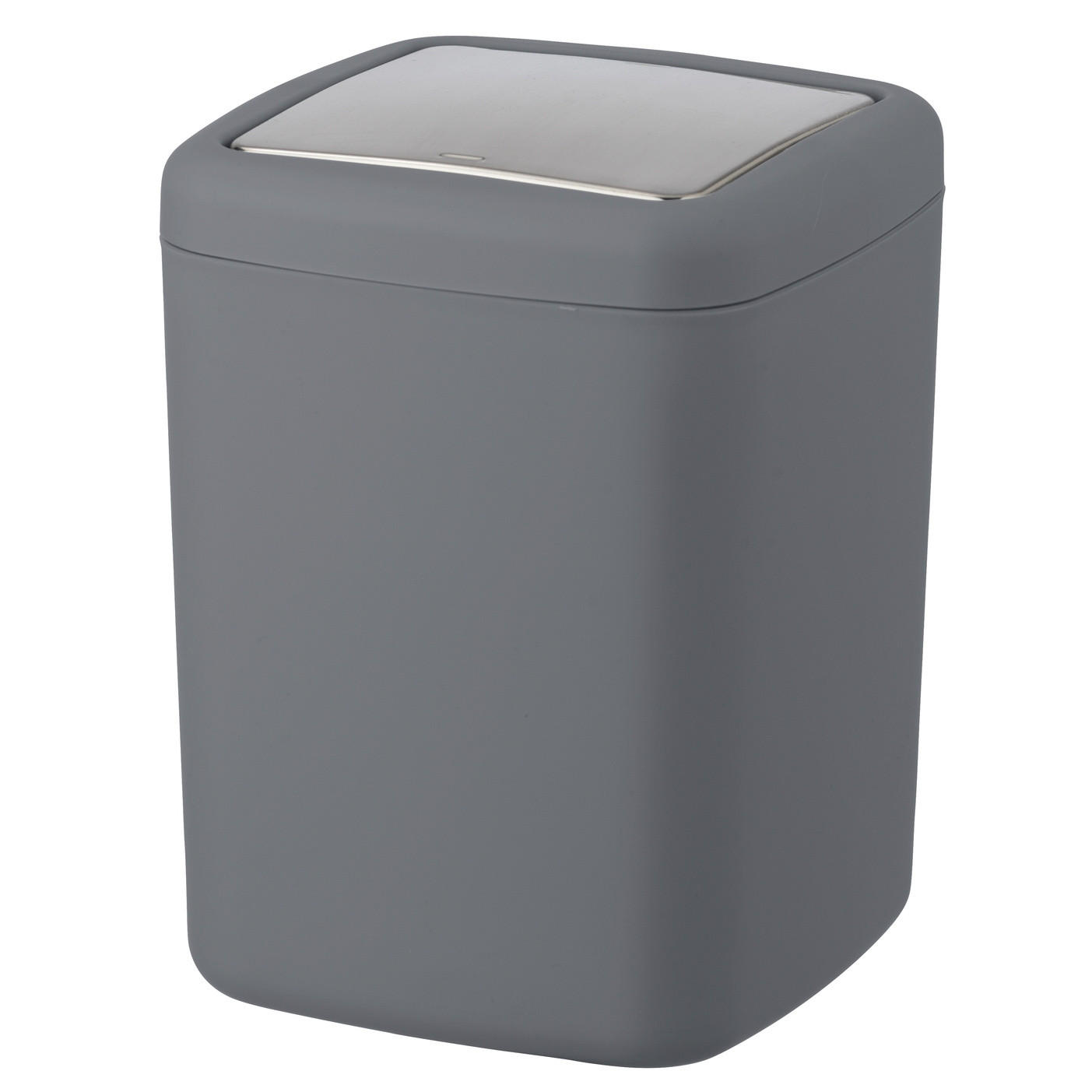 BADEZIMMERKORB kleiner Korb auf Totengröße S Barcelona 15/15/20 cm - Anthrazit, Kunststoff (15/20/15cm) - Wenko