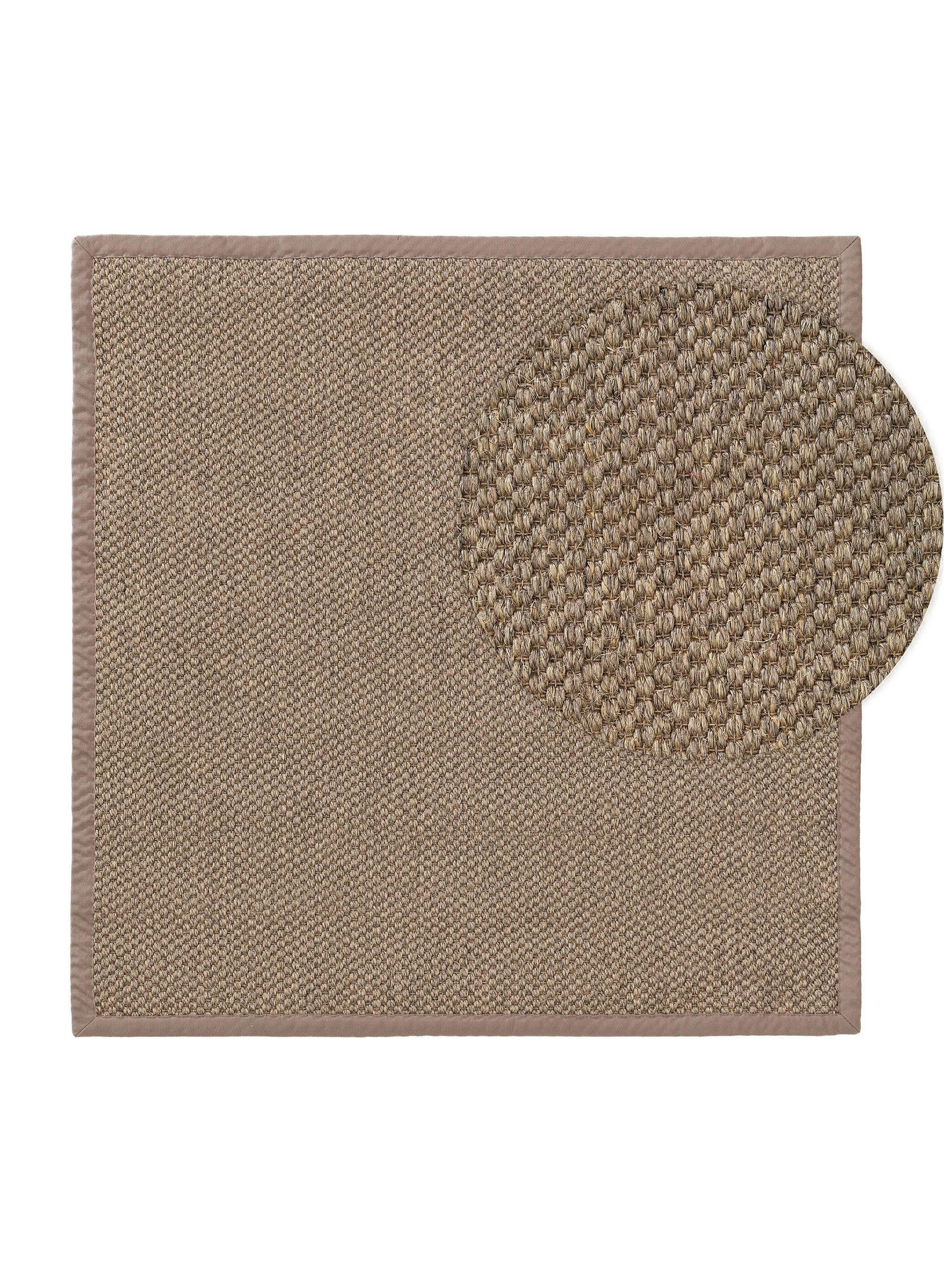 SISALTEPPICH Greta Grau 200x200 cm - Grau, Textil (200/200cm) - benuta Pure