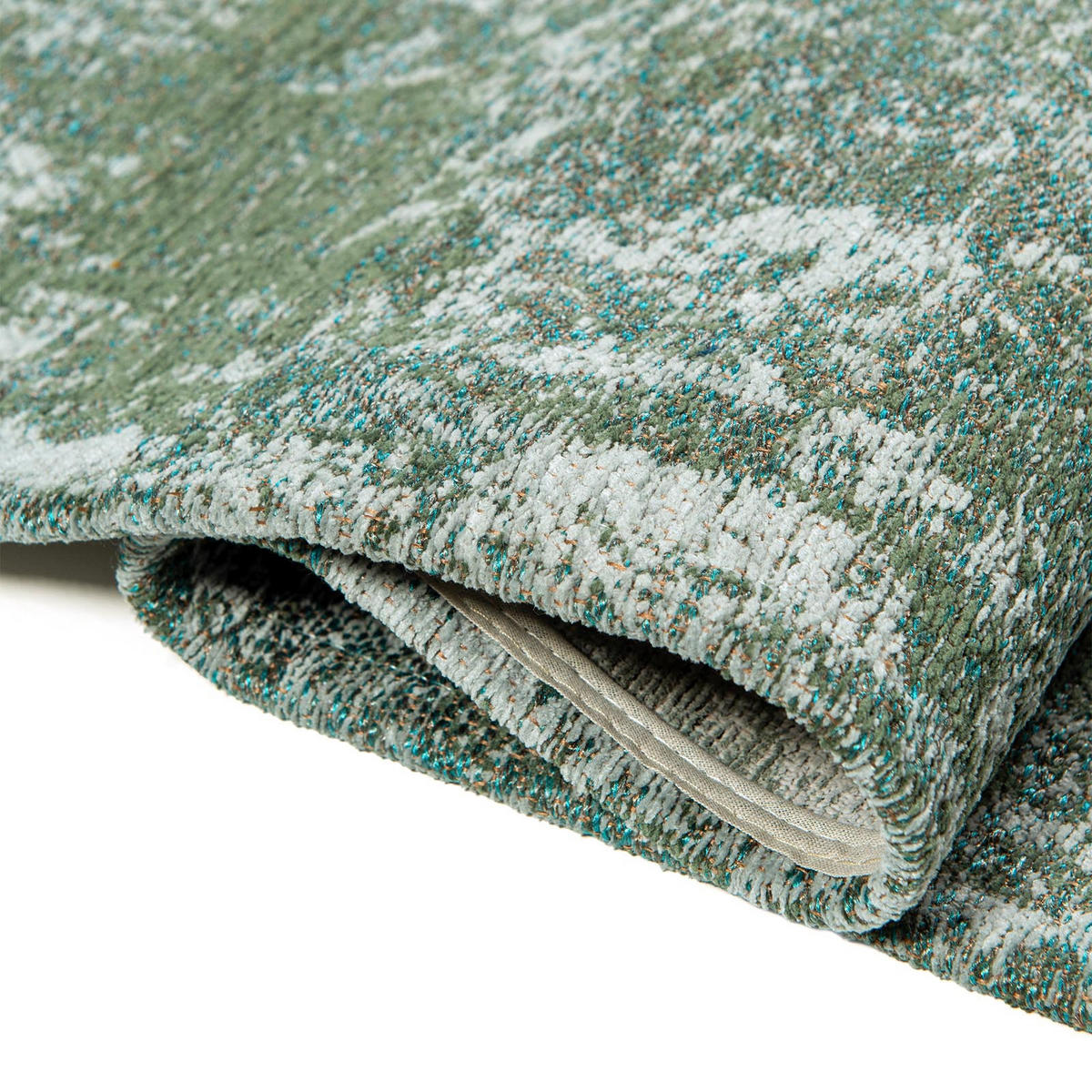 TEPPICH Jodhpur Lola&Moi 140/200 cm - Grün, Kunststoff/Textil (140/200cm) - Lola&Moi