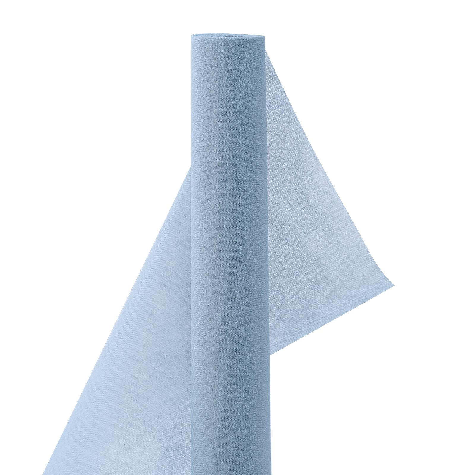 TISCHDECKE Hellblau 118cm×25m Vlies Tischdecke, wasserabweisend & zuschneidbar, Einweg Tischschutz für Events - Hellblau, Textil (118/2500cm) - SHOPENTRA