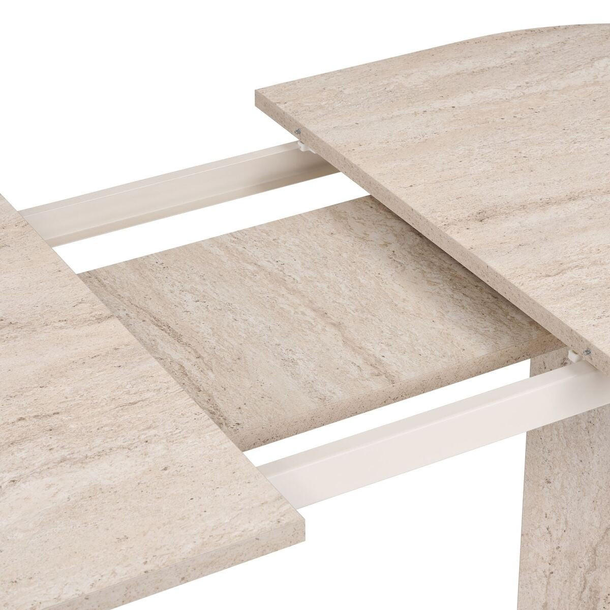 ESSTISCH ausziehbar LOU für 6-8 Personen 160-200/90/75 cm - Beige, Holzwerkstoff (95/90/75cm) - Calicosy