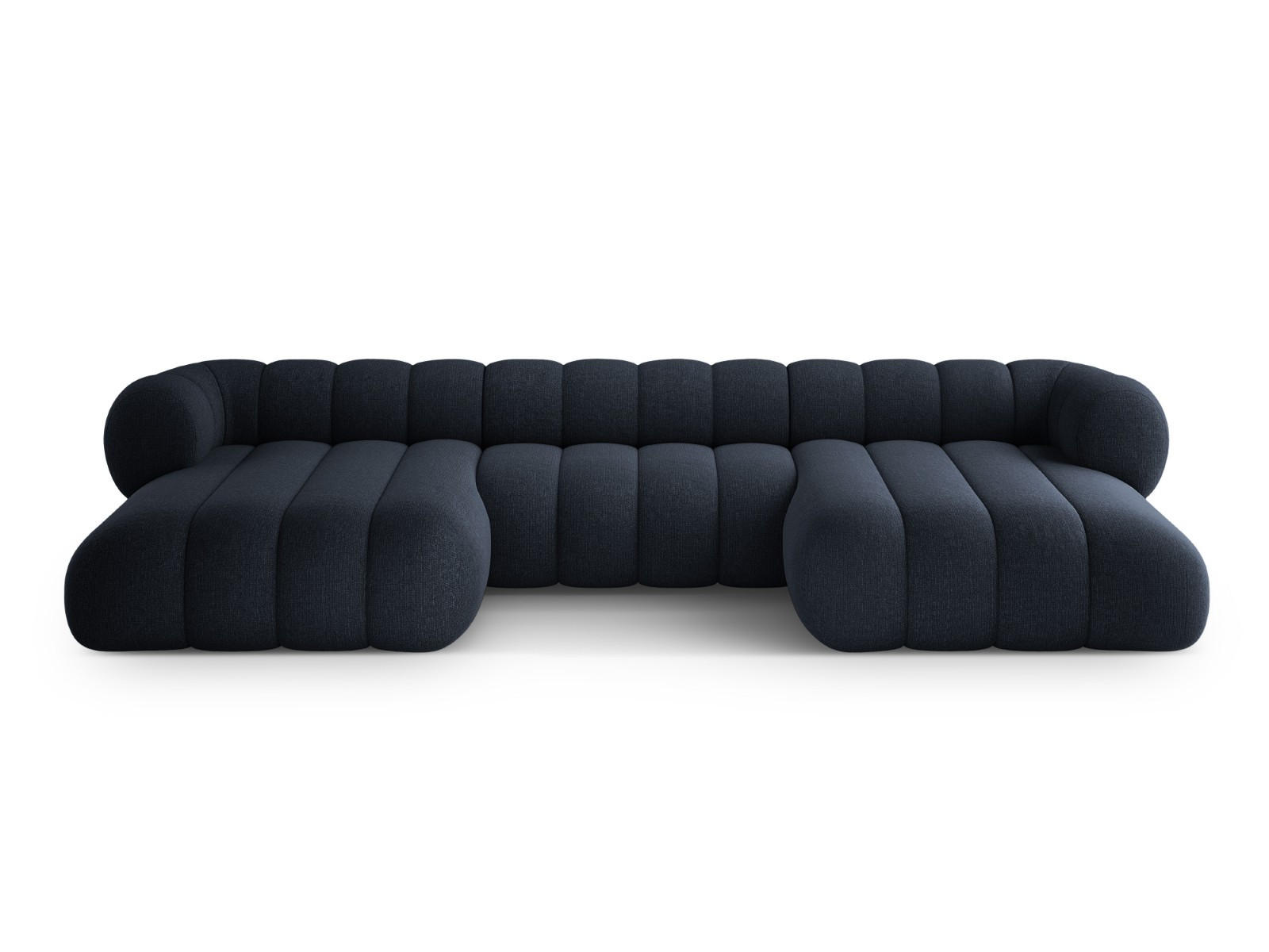 Cosmopolitan Design Panoramasofa Blau 165x70x348 cm