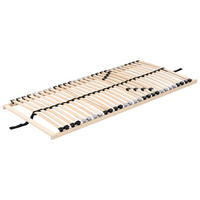 LATTENROST 80/200 cm Liry - Hellbraun/Braun, Holz (80/200cm) - Beliani