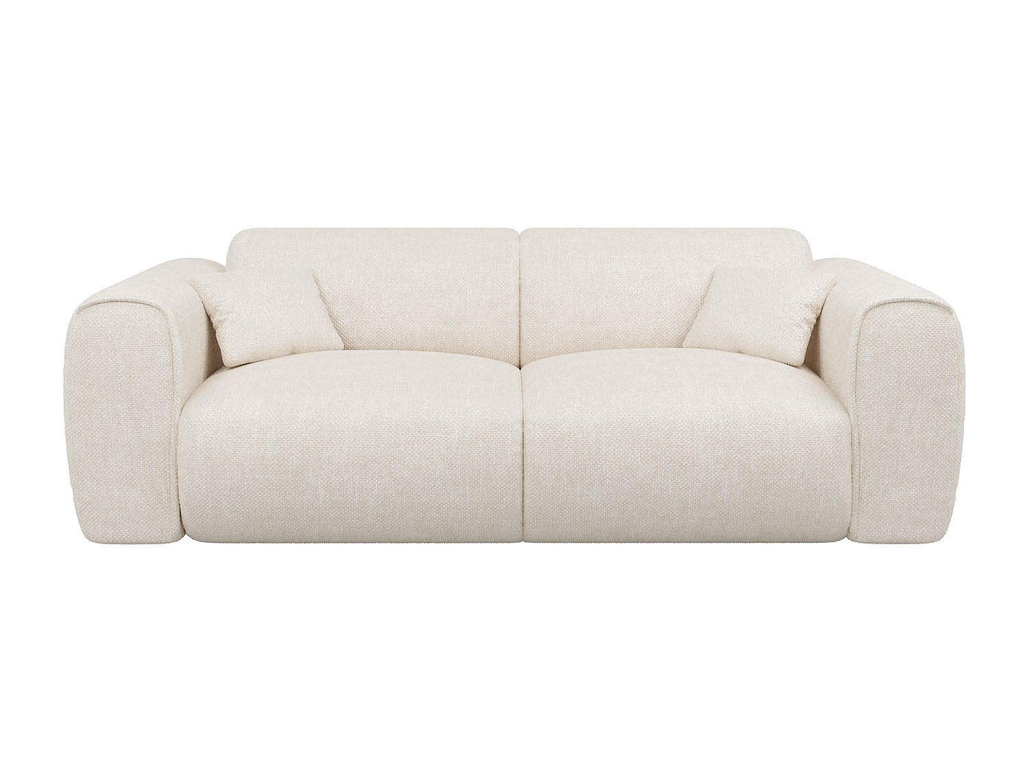 SCHLAFSOFA - 3 Personen - Stoff - Beige - - Beige, Textil (216/73/100cm) - Vente-Unique
