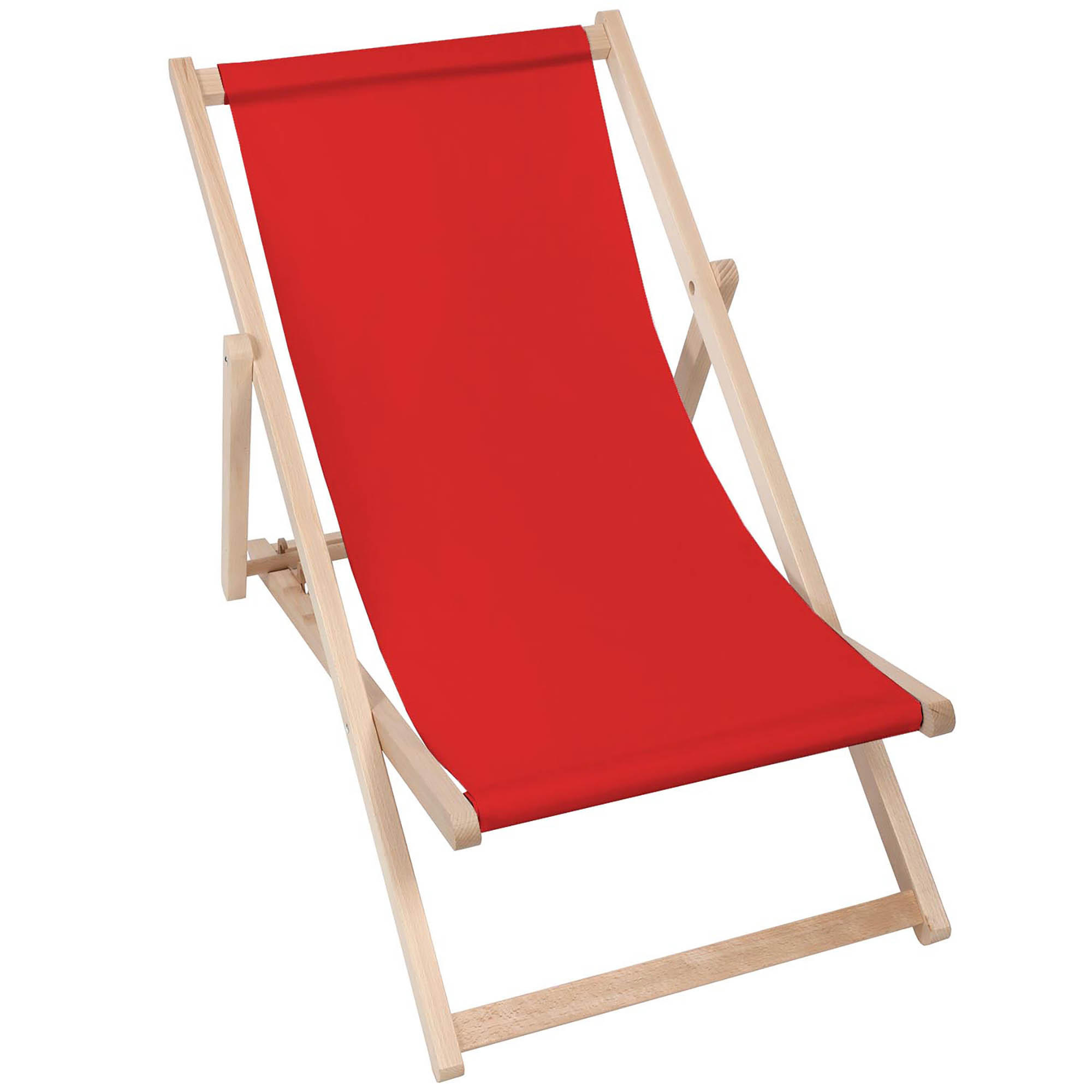 HOLZLIEGESTUHL klappbar Buchenholz Red M - Rot, Holz (54/85/92cm) - Dreamroots