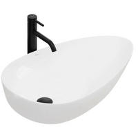 AUFSATZWASCHBECKEN Rea Greta 65 - Weiß, Keramik (40/13/65.5cm) - REA