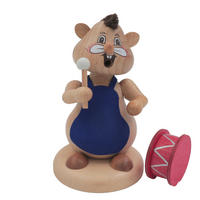 RAUCHFIGUR Hamster Musiker Trommel 13 cm - Multicolor, Metall (8/13/0.1cm)