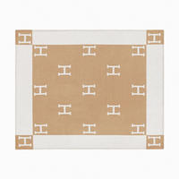 WOHNDECKE Double 175/140 cm - Hellbraun, Textil (140/175cm)