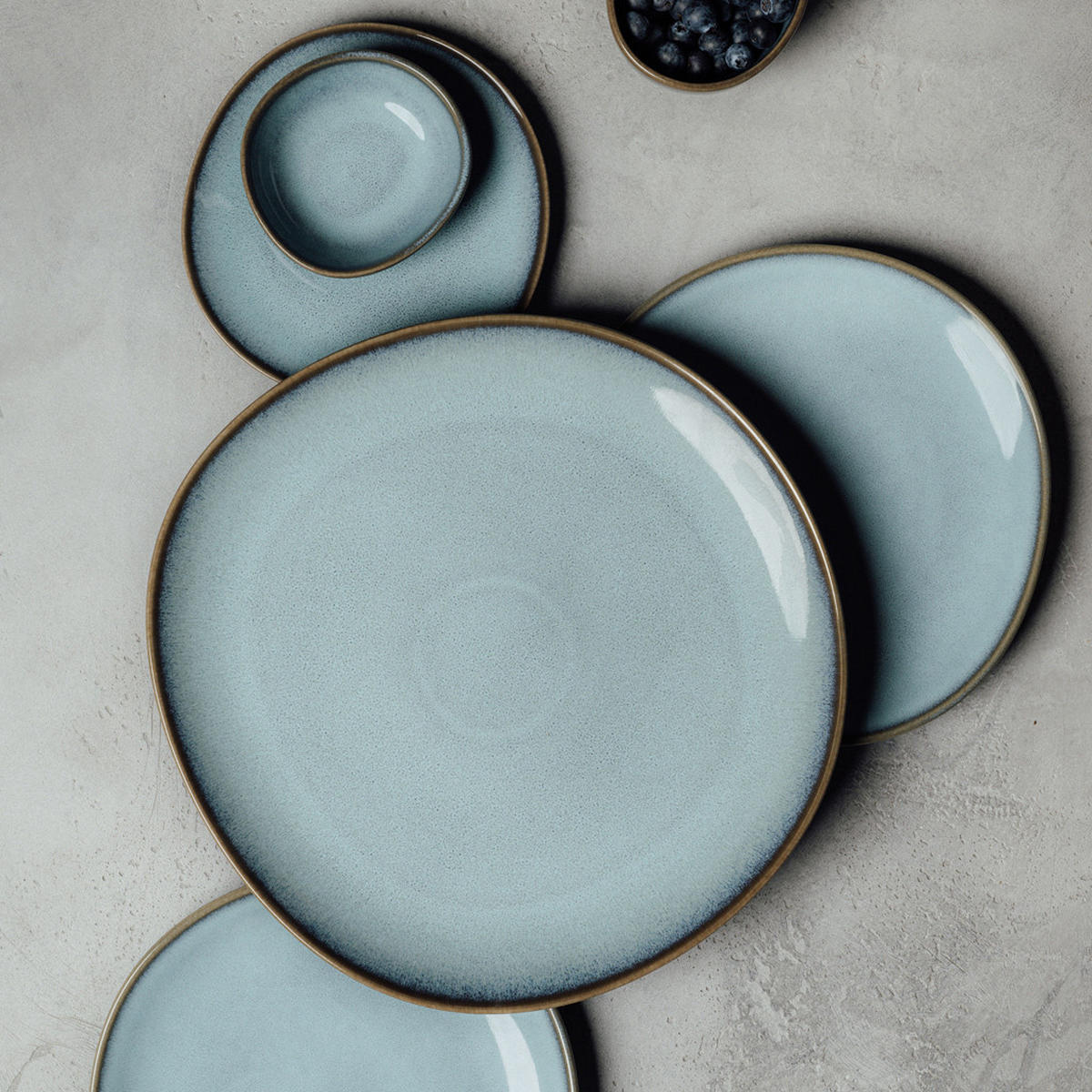 BROTTELLER Lave Glacé 17,6 x 16,8 cm 6er Set - Türkis, Keramik (17.6cm) - like.Villeroy & Boch