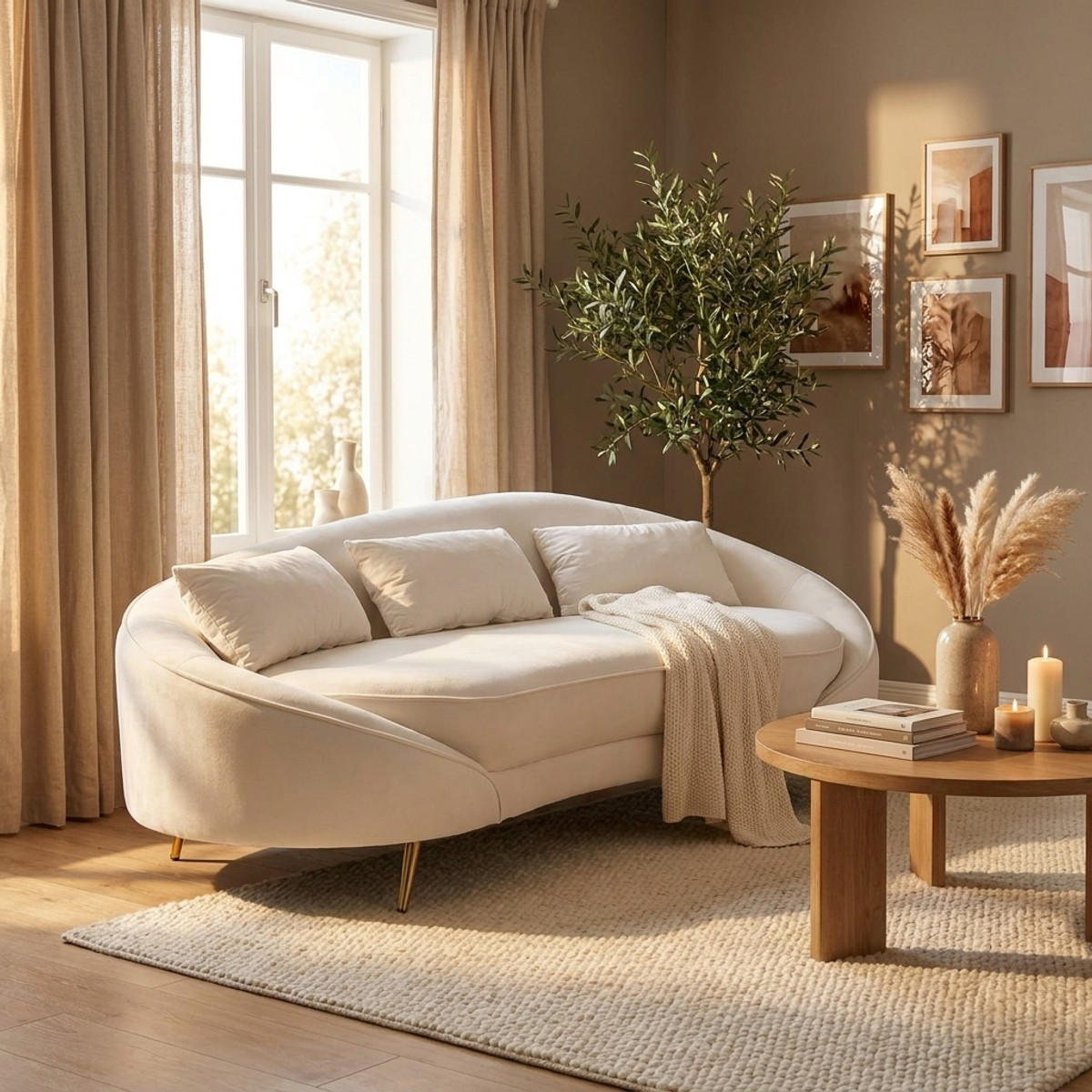 3-SITZER Sofa gepolstert Oslo - Weiß - Weiß, Holz/Kunststoff (84/68/185cm) - Pasmara