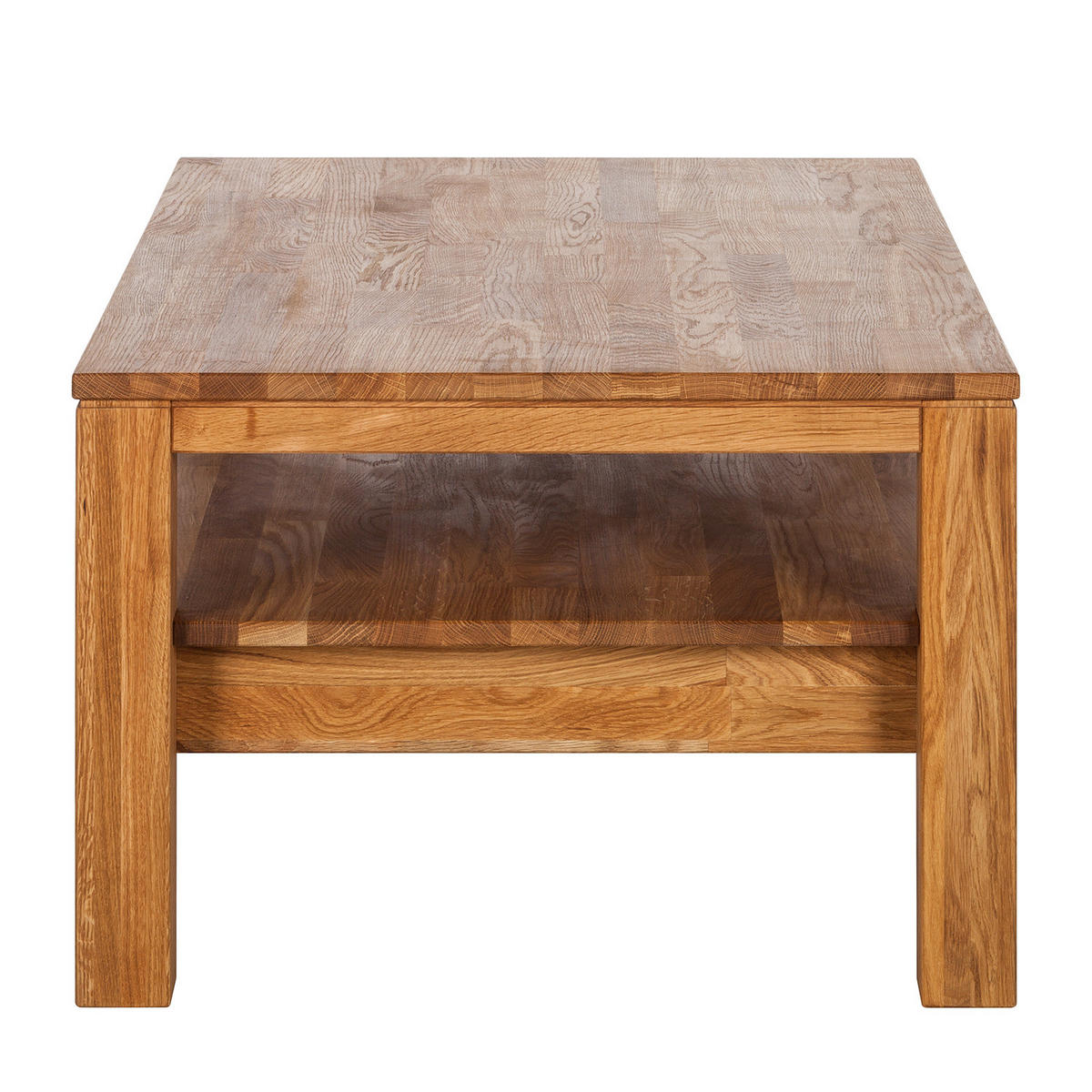 COUCHTISCH - Massivholz - Eichefarben, Holz (70/110/47cm) - home24