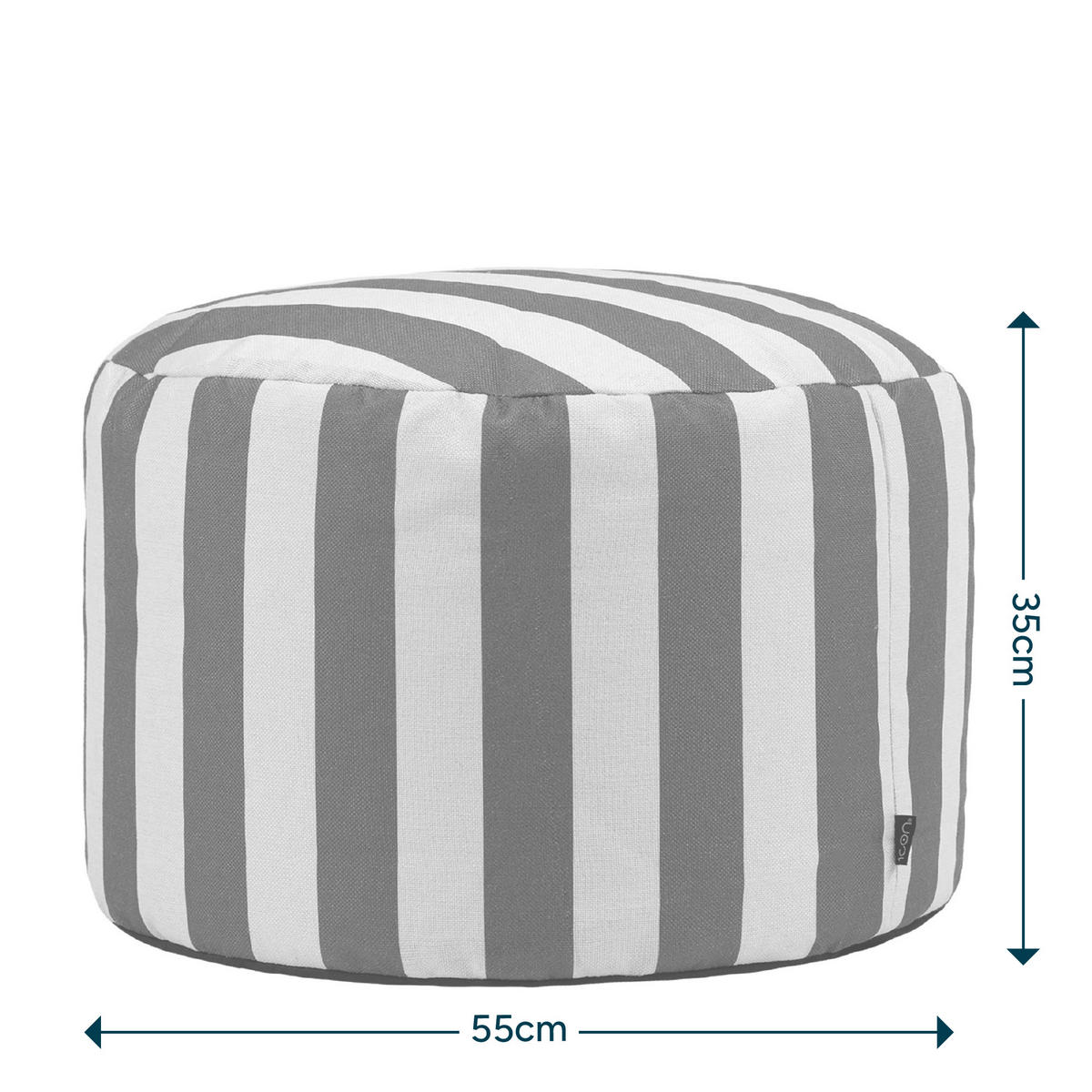 SITZPOUF Milano - Olivgrün, Textil (55/35/55cm) - icon