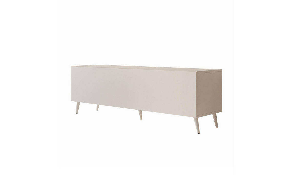 TV-SCHRANK COLGANTE 150/40/49 cm schräge Füße in Kaschmir mit LED-Beleuchtung Kaschmir - Kaschmir, Holzwerkstoff (150/49/40cm) - Lookway