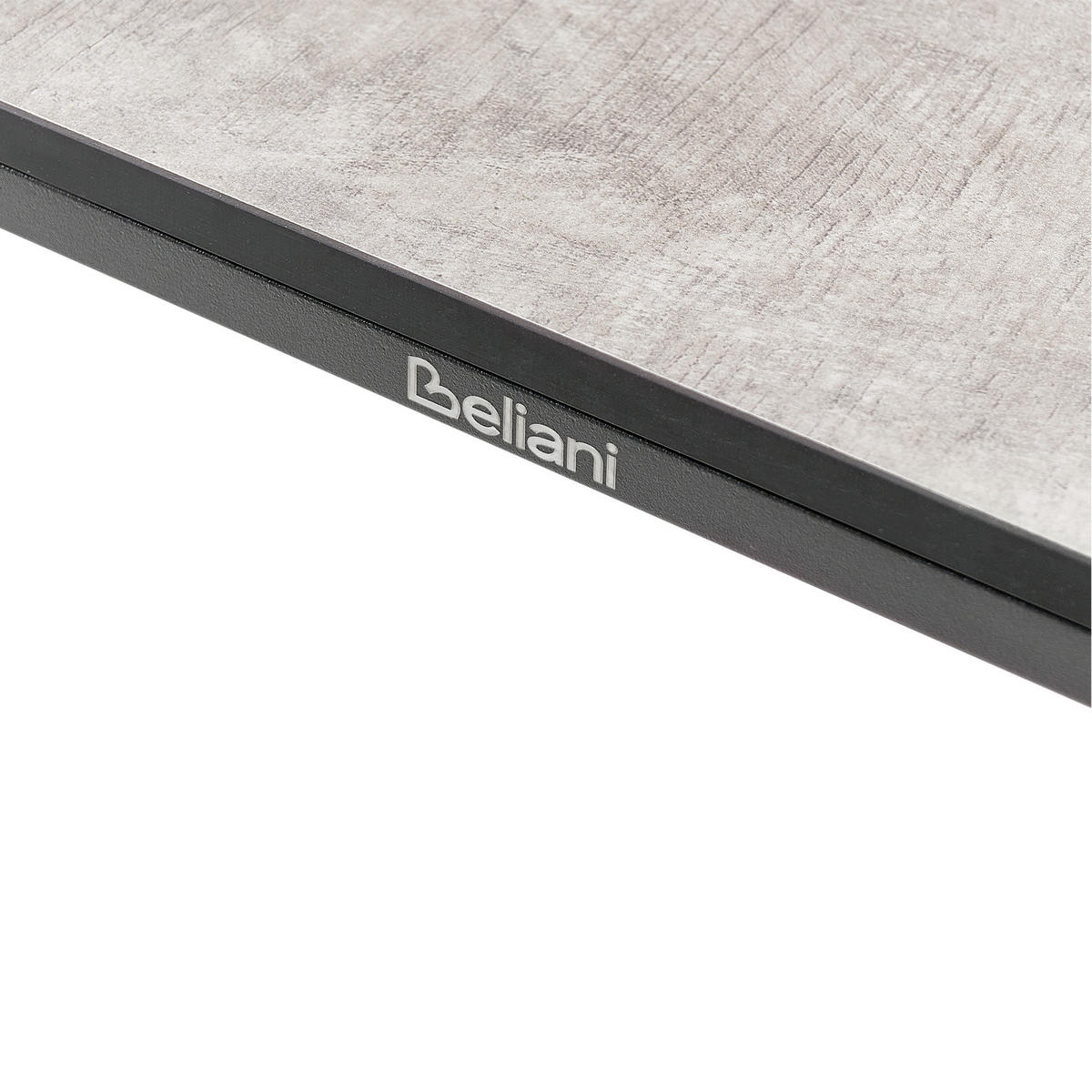 ZAHRADNÍ STŮL 180/90 cm Holzoptik Světle šedý Sovareto - tmavě šedá, plast (180/90/75cm) - Beliani