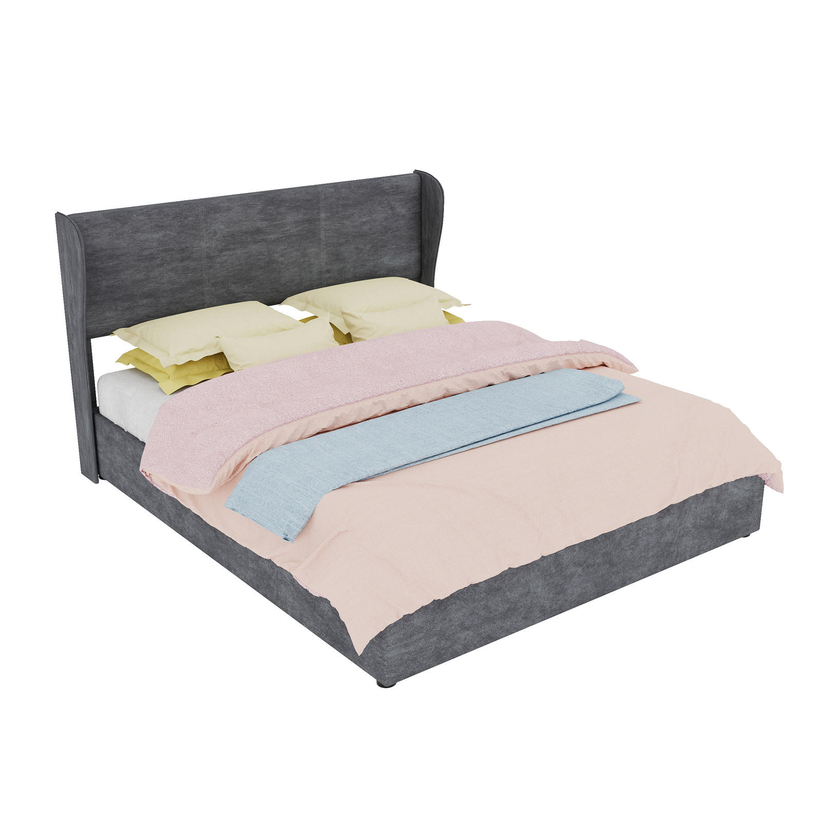 Meubliv Bett Grau 160x200 cm