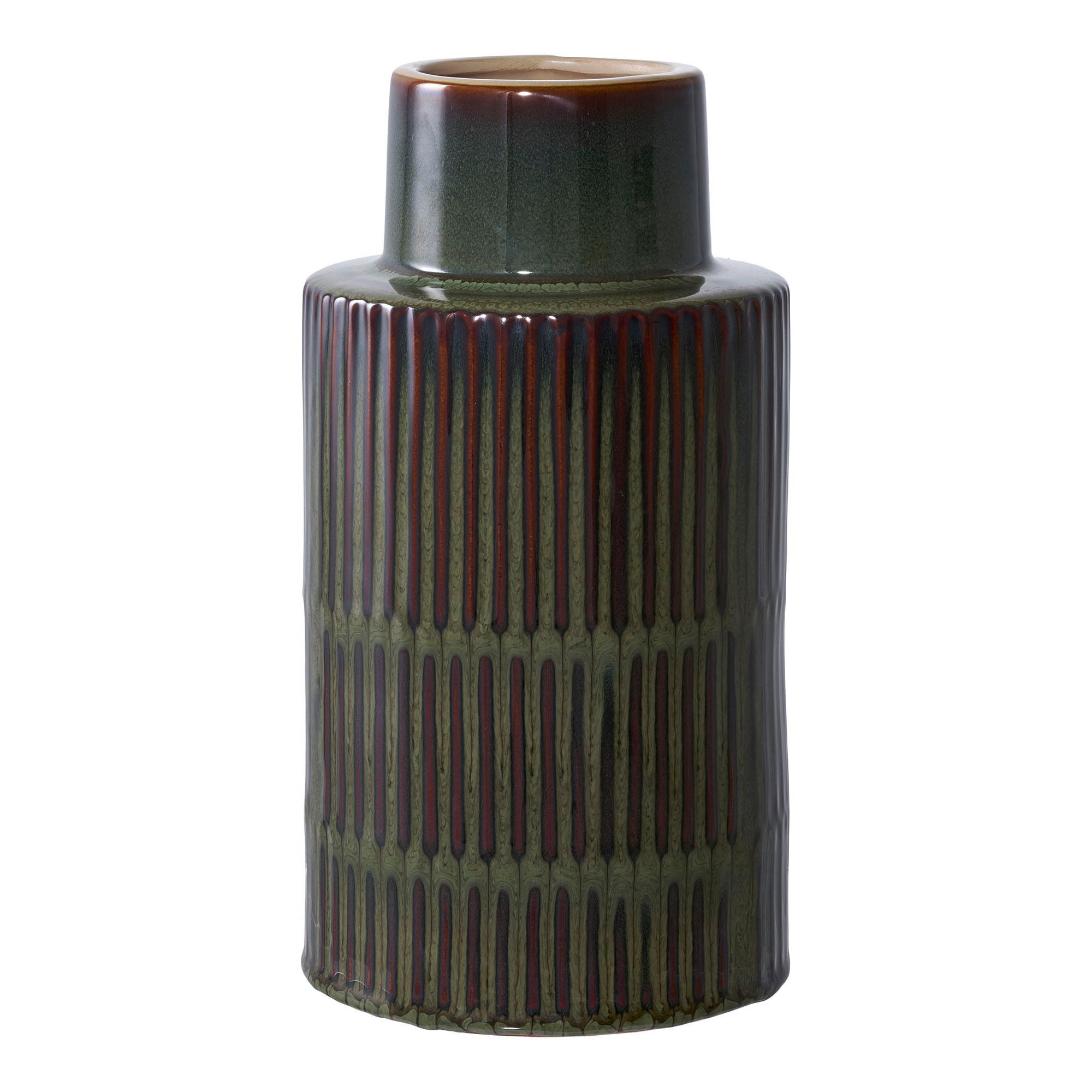 VASE Keramik Grün - Grün, Keramik (30cm) - tinkaro