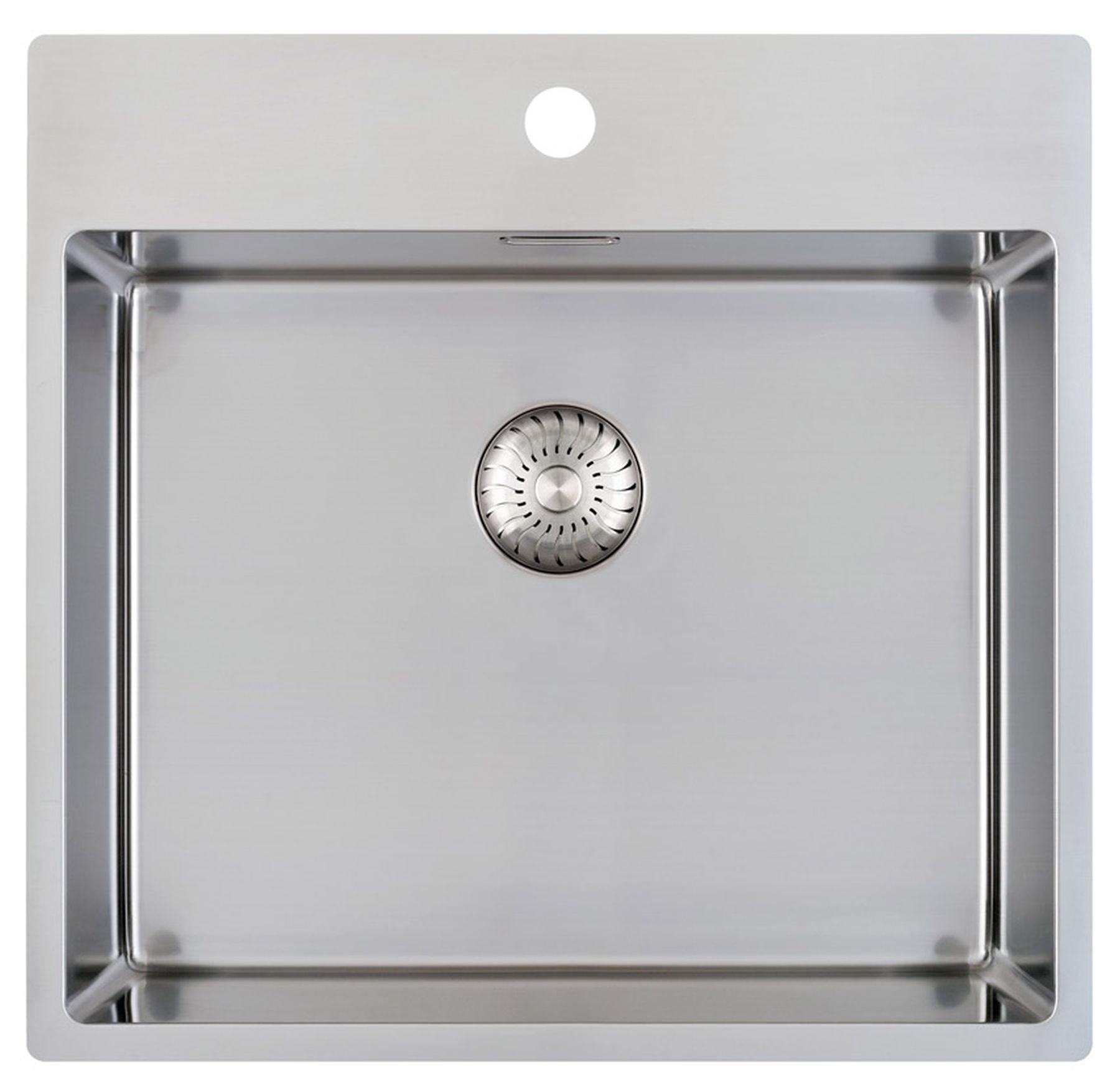 KÜCHENSPÜLE 54x52cm, Einbauspüle Cabla, Unterbau, Flächenbündig - Grau, Metall (54/18.5/52cm)