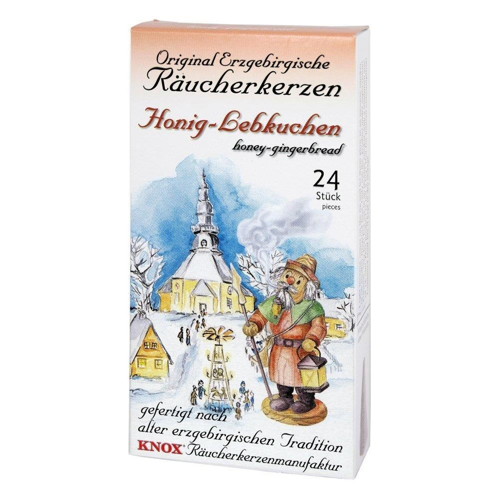 RÄUCHERKERZEN Erzgebirgische Räucherkerzen Honig Lebkuchen 24er Packung - Multicolor, Holz (6.5/2.3/12.5cm)