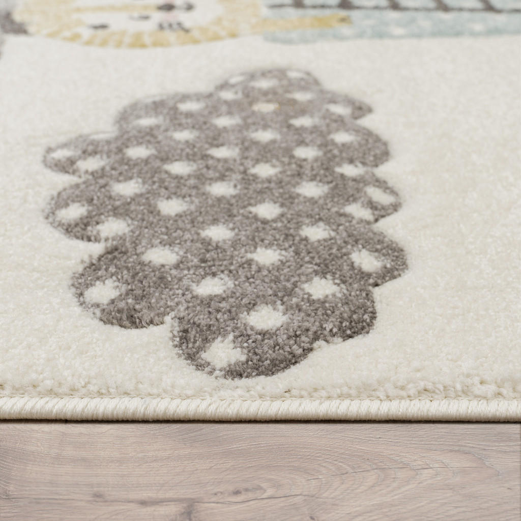 Thumbnail - Paco Home Kinderteppich, Creme, Textil, Rechteckig, 160x230 cm, strapazierfähig, für Fußbodenheizung geeignet, Teppiche ...