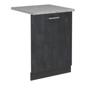 ČELNÍ PANEL MYČKY R-Line Černý beton - černá/antracitová, kompozitní dřevo (60/81.8/1.6cm) - Vicco