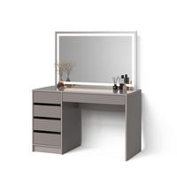 SCHMINKTISCH Imola Cashmere 120 cm mit LED Beleuchtung - Kaschmir, Holzwerkstoff (120/75/55cm) - Livinity®