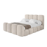 POLSTERBETT mit Bettkasten, Fußteil und Lattenrost, Boxbett ohne Matratze - KALA-Z 120x200 Beige - Beige, Holzwerkstoff/Textil (120/200cm) - ALTDECOR