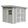 GARTENHAUS 5,9 m² - H231x248x294 cm - Ohne Boden und Seitenwand – M938B-TUNDRA GREY - Grau, Holz (236/231/250cm) - Timbela