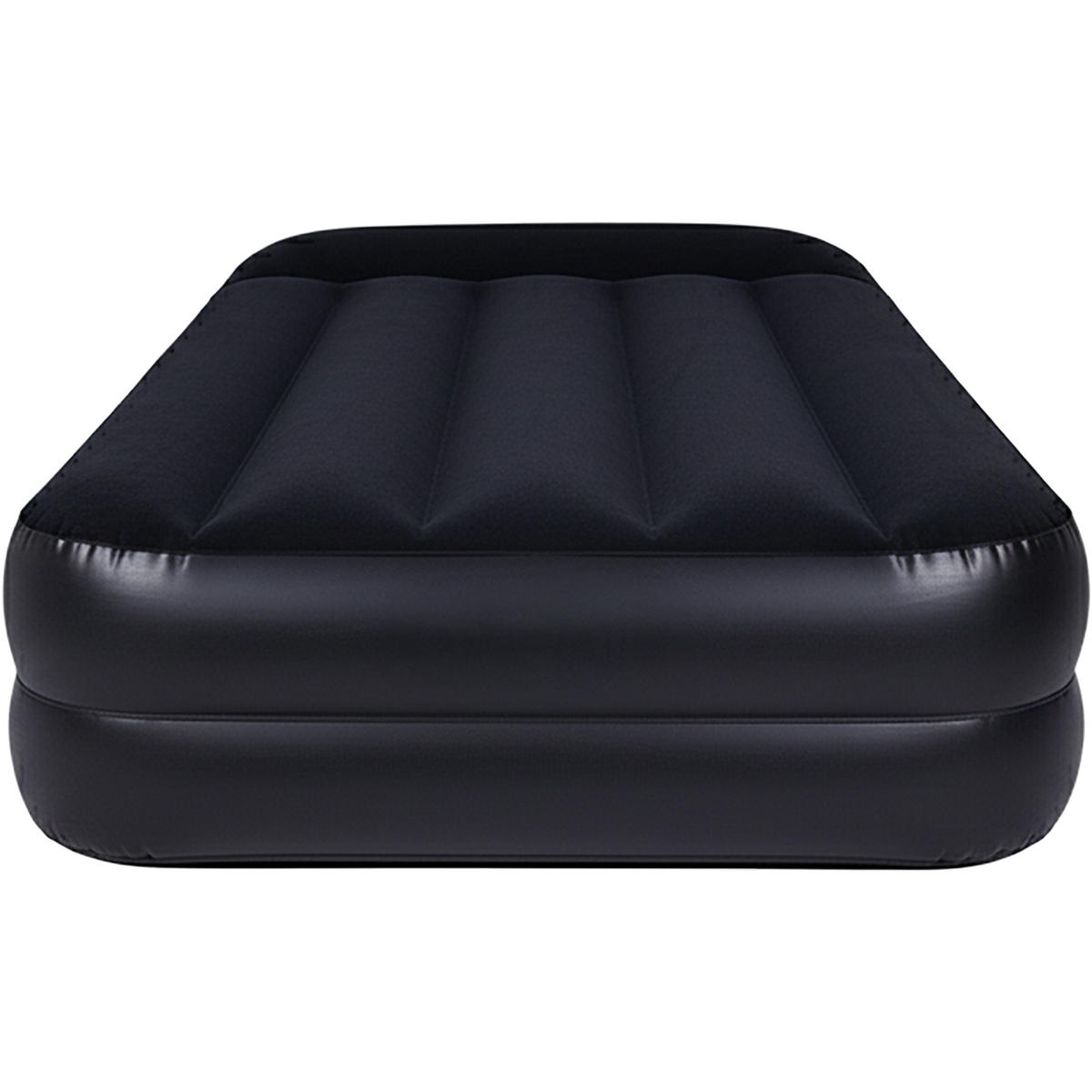 LUFTBETT Luftmatratze selbstaufblasend 195 x 96 x 46 cm mit integrierter Pumpe - Schwarz, Kunststoff (96/195cm) - Avenli