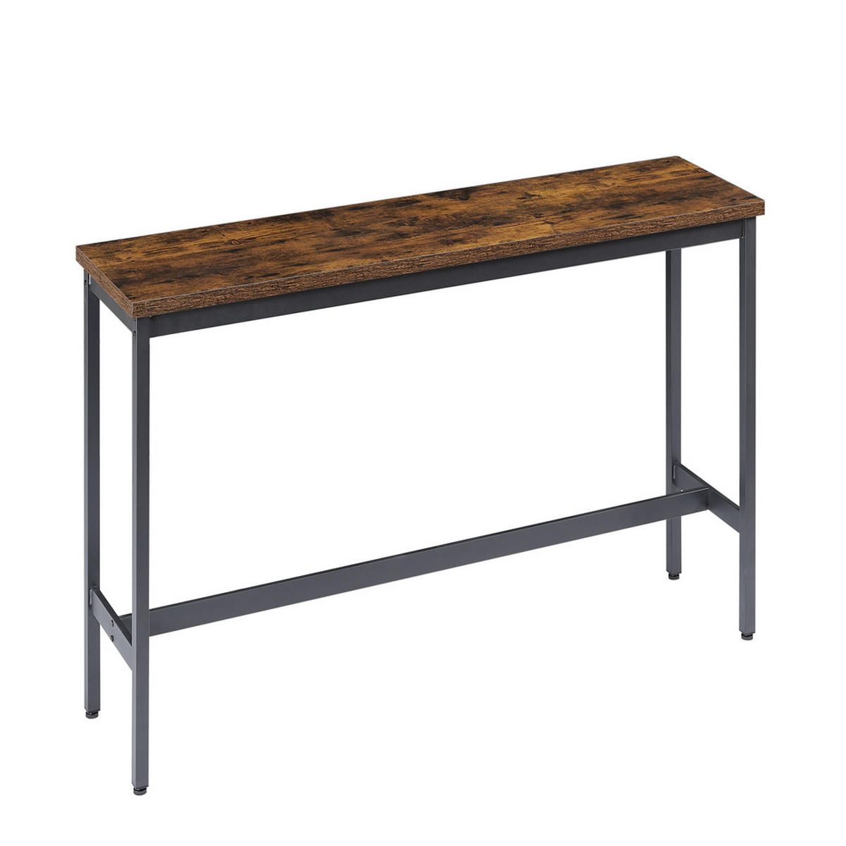 BARTISCH Industrial Holz Metall 160x40cm Braun Schwarz Gepolstert - Braun, Metall (171/49.5/13.5cm) - Raelunyi
