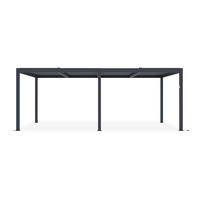 PERGOLA BIOCLIMATISCH MOTORISIERTE Santa graue 6m x 3m - Grau, Metall (304/220/304cm) - Cazeboo