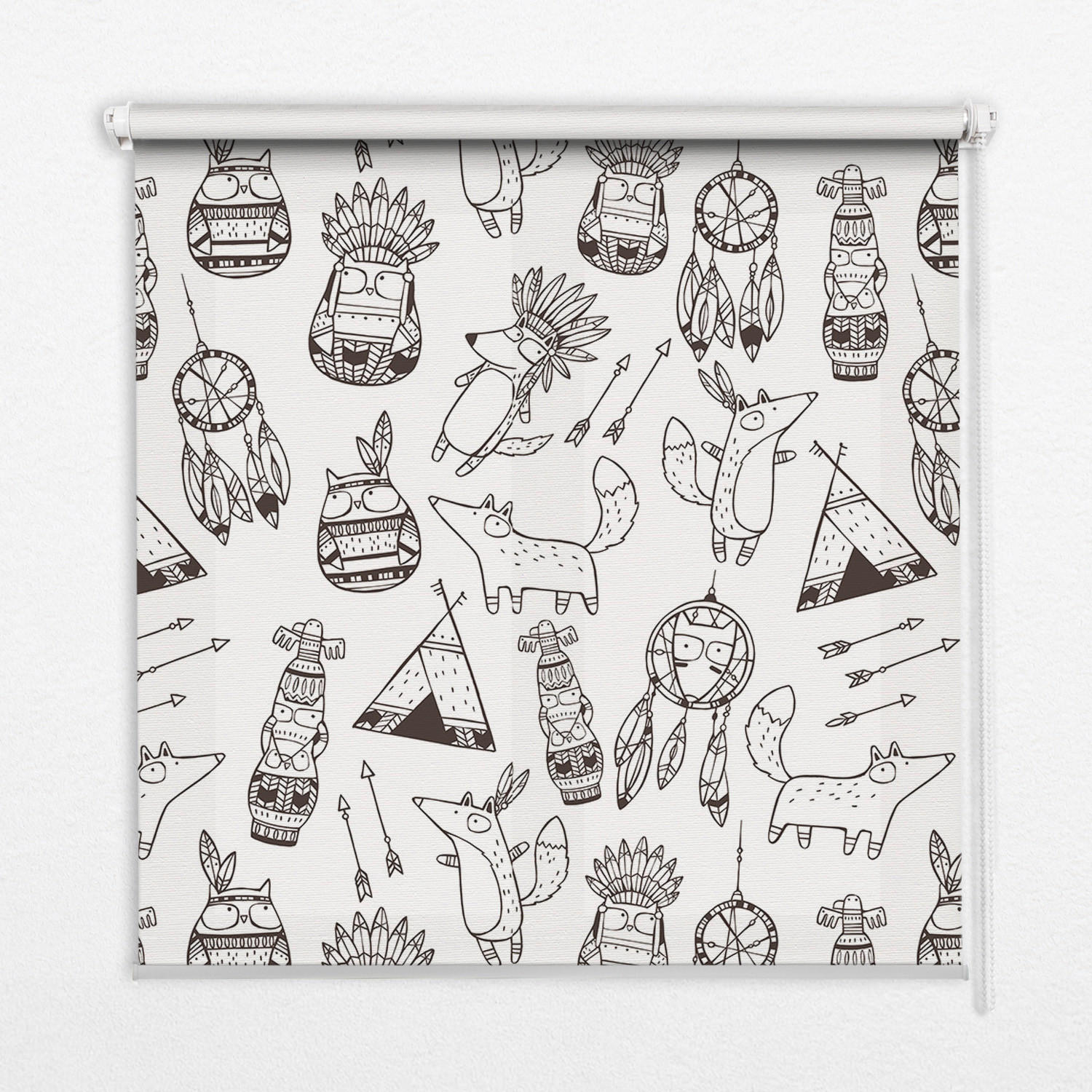 TULUP VNITŘNÍ roleta - okenní roleta - roleta - 110x140 cm - Kreslené obrázky