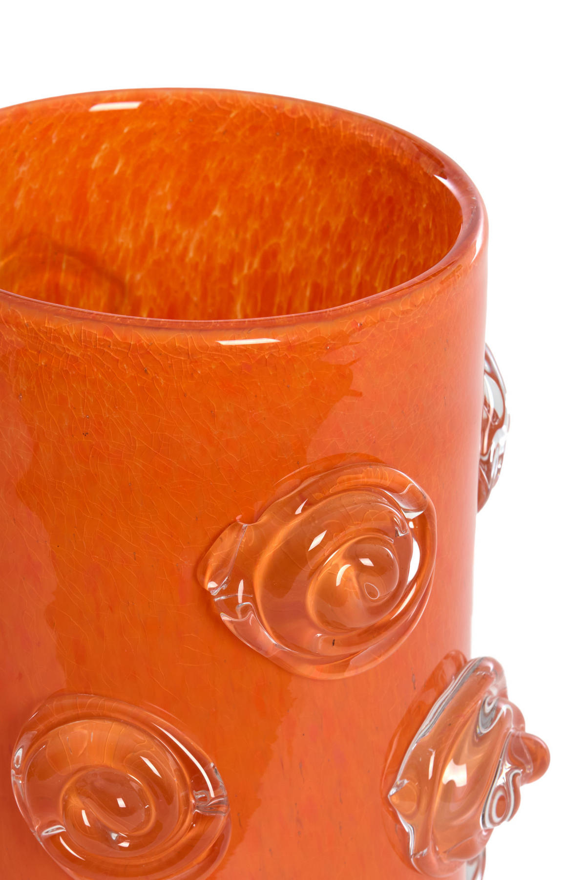 VASE Barenda Orange Ø20/30 cm - Orange, Glas (20/30cm) - Light & Living